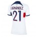 Paris Saint-Germain Lucas Hernandez #21 Borta matchtröja Dam 2023-24 Kortärmad Billigt